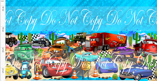 Cozy Cone Nights - Double border - blue