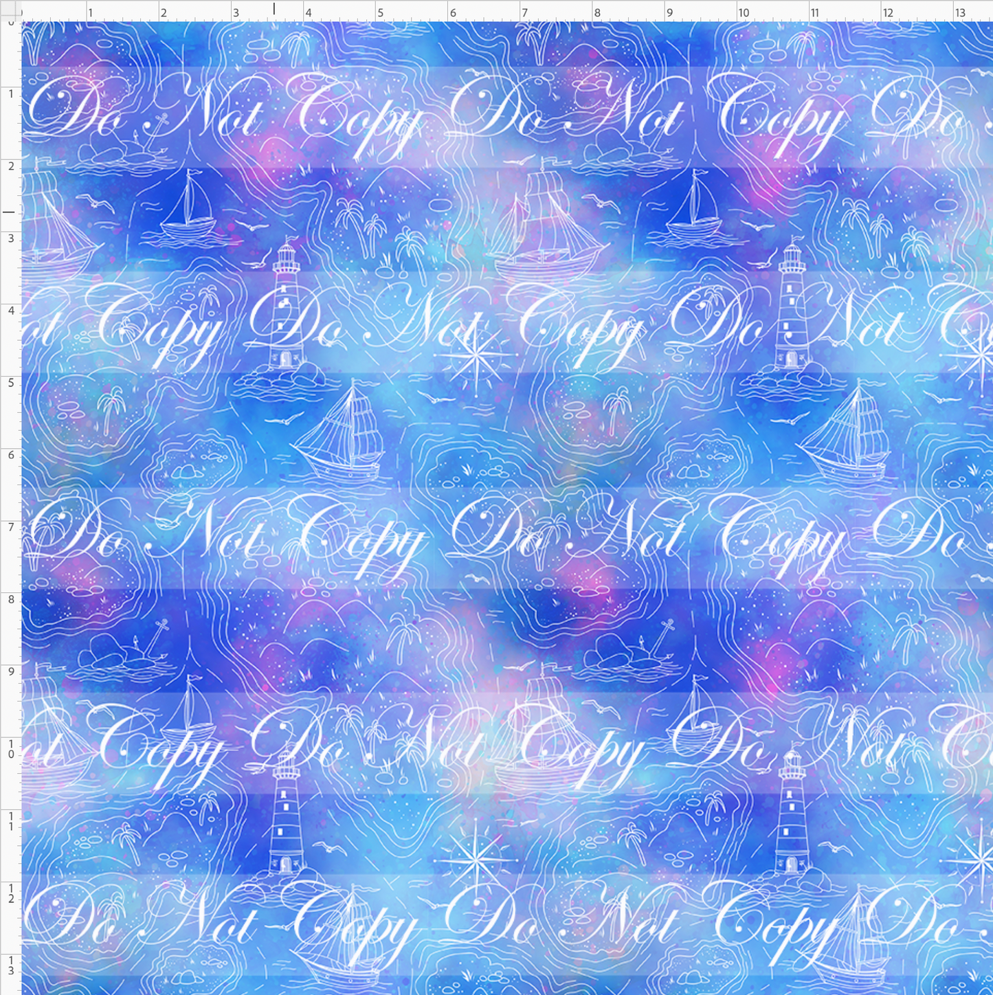 Cruise into Magic-Background-characters in port frames-Blue