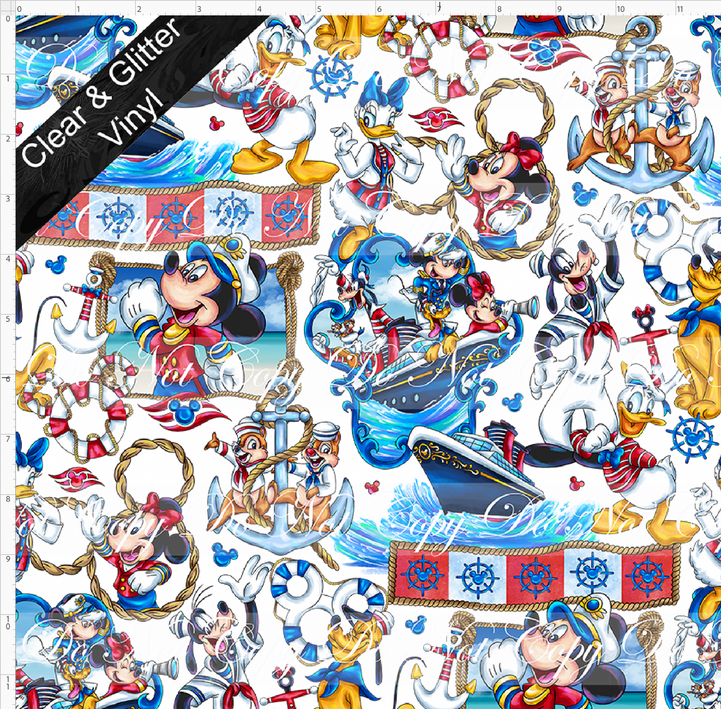 Cruise into Magic-Main-characters half body-CLEAR &GLITTER VINYL-small scale