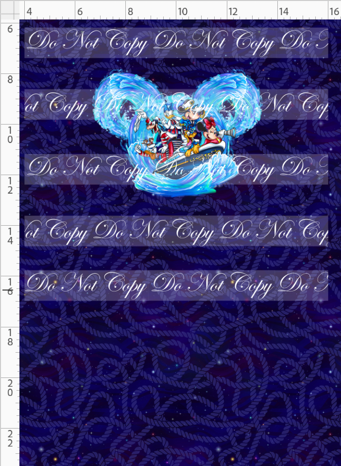 Cruise into Magic-Panel-Full Body Characters-Navy-child