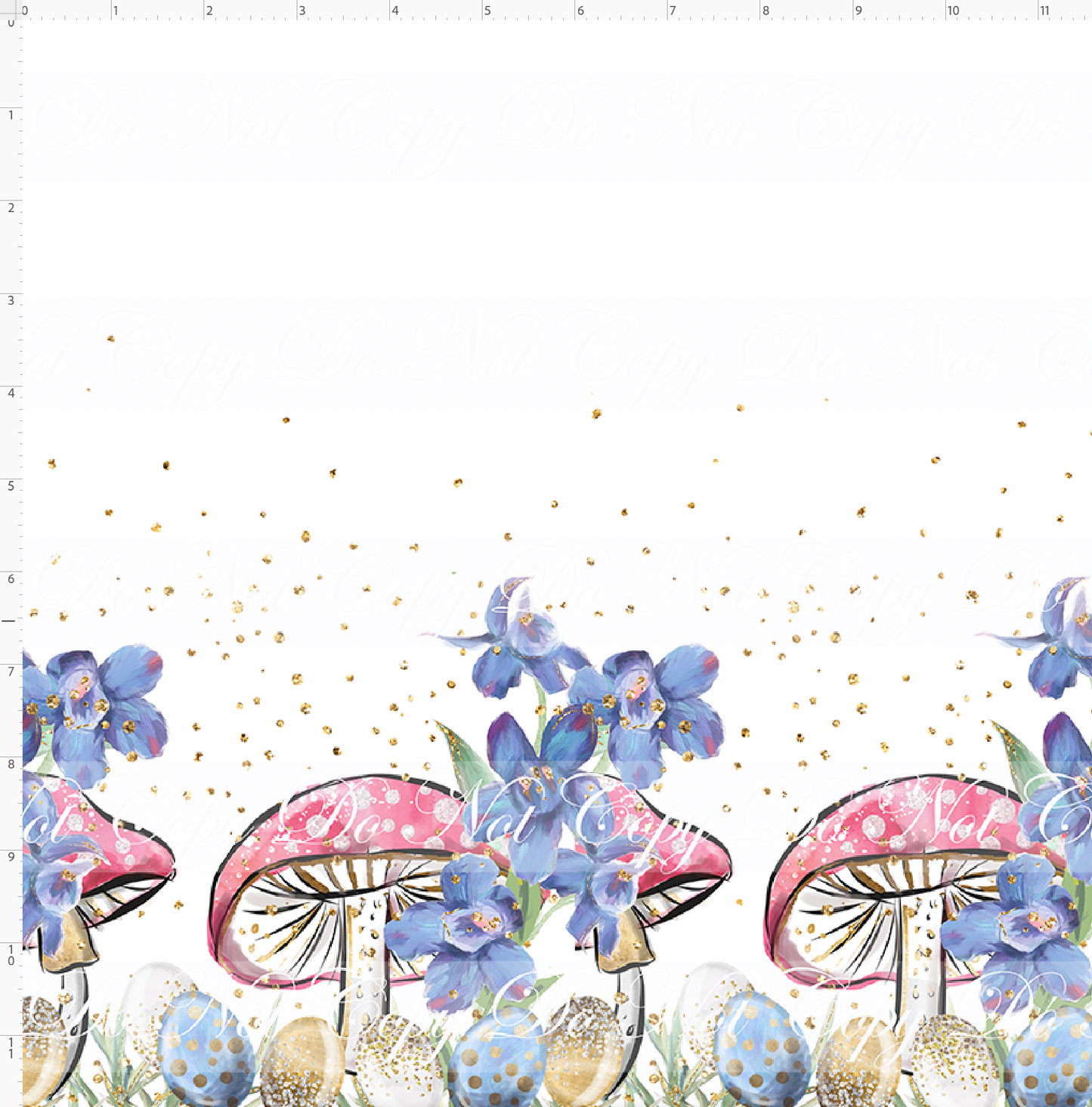 Easter Wonderland - Rows on White