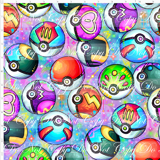 Elemental Critters - poke balls - pastel main background