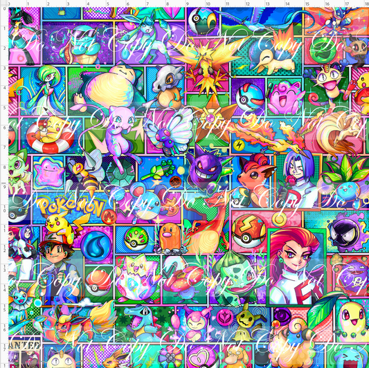 Elemental Critters - squares - regular scale
