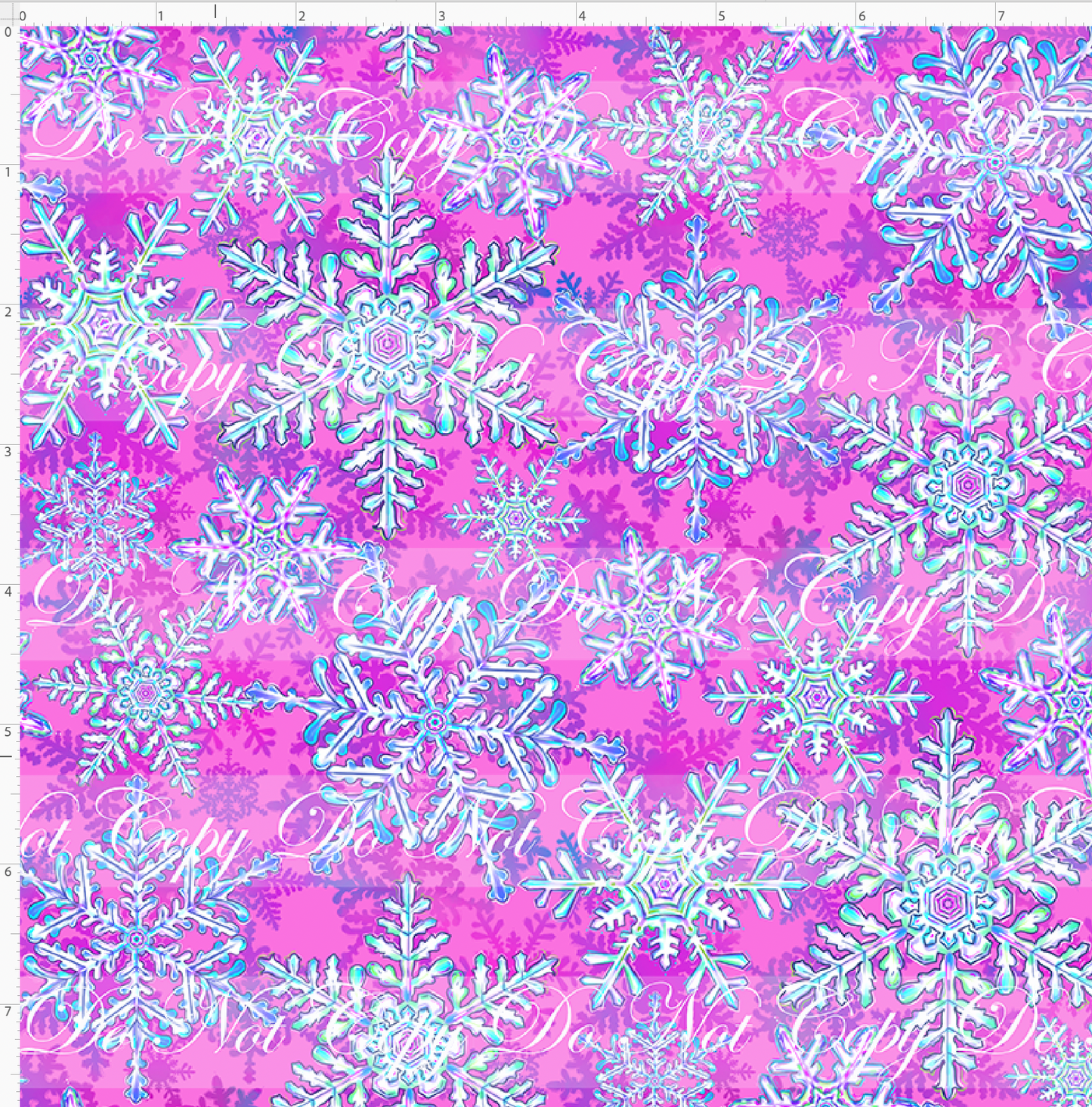 Enchanted Forrest - snowflakes - pink