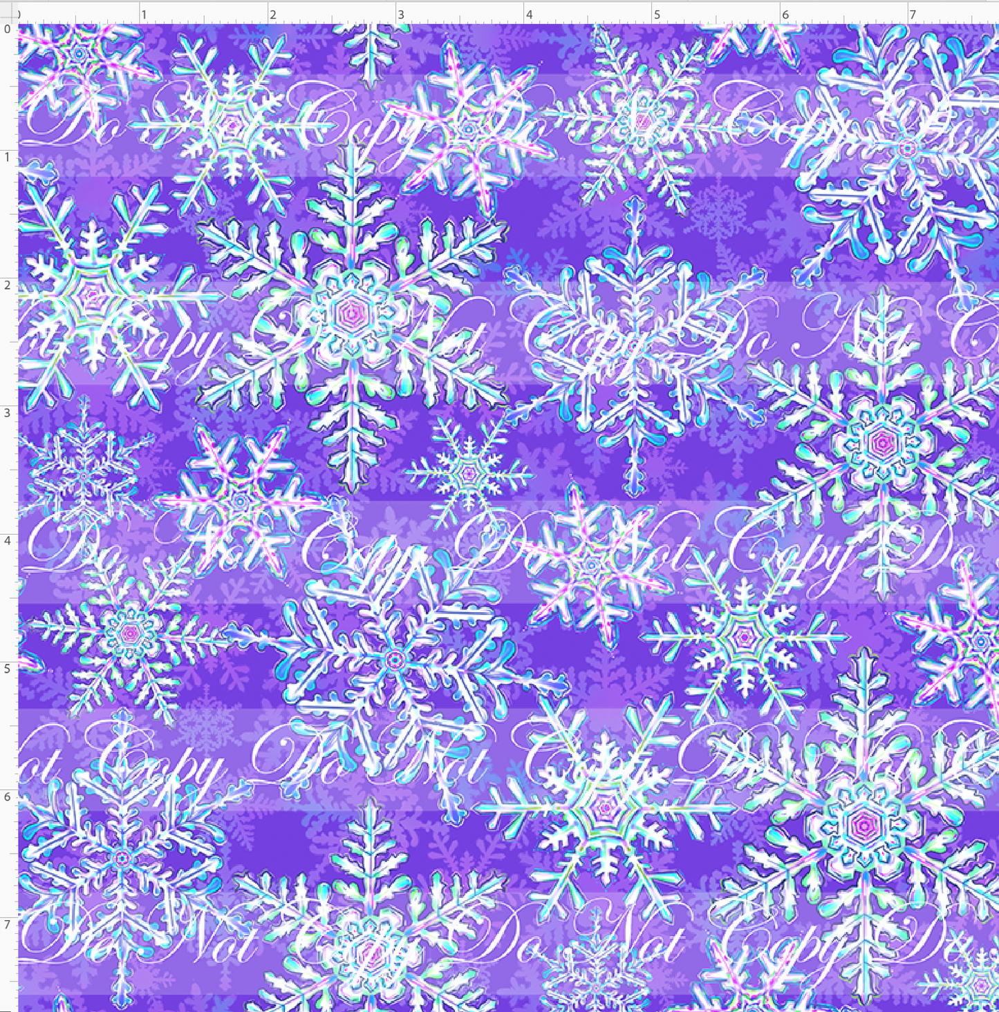 Enchanted Forrest - snowflakes - purple