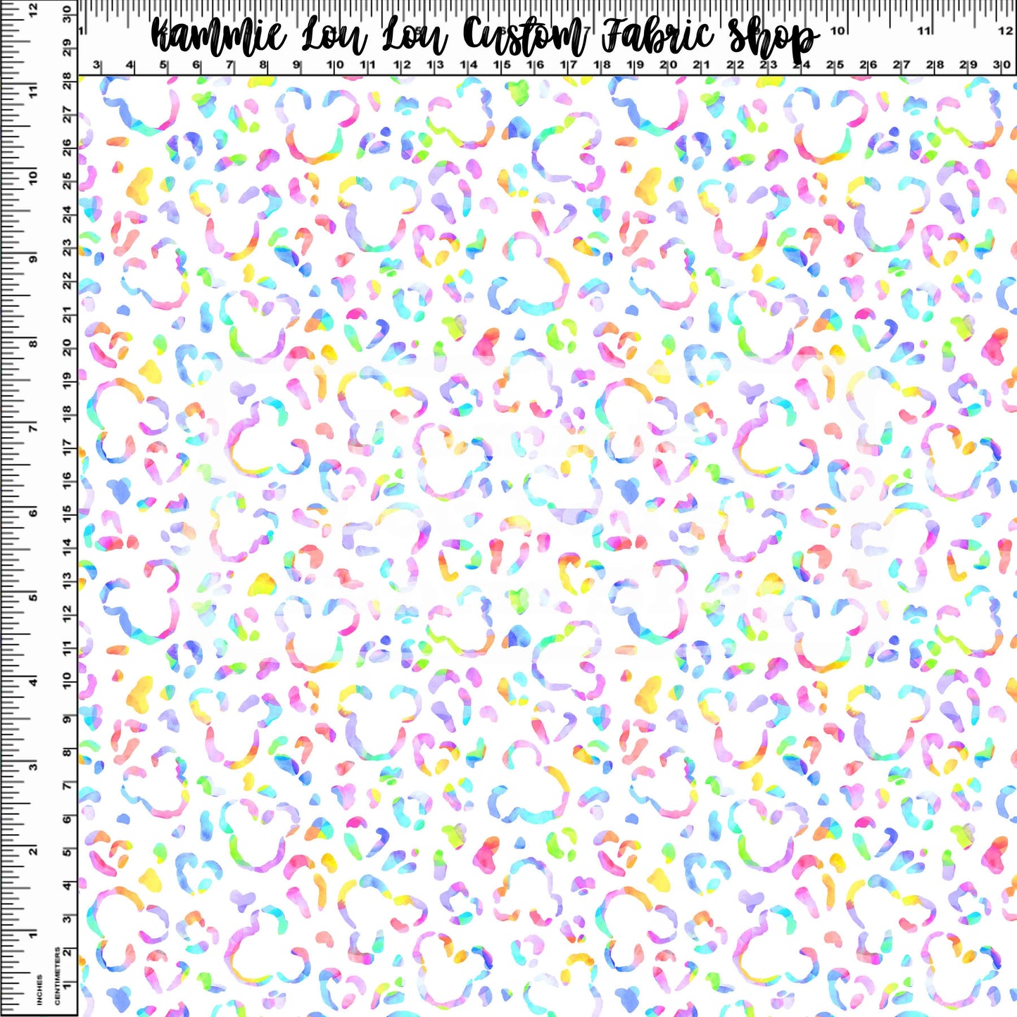 Endless Essentials - Wild Silhouettes - Rainbow on White - Small Scale