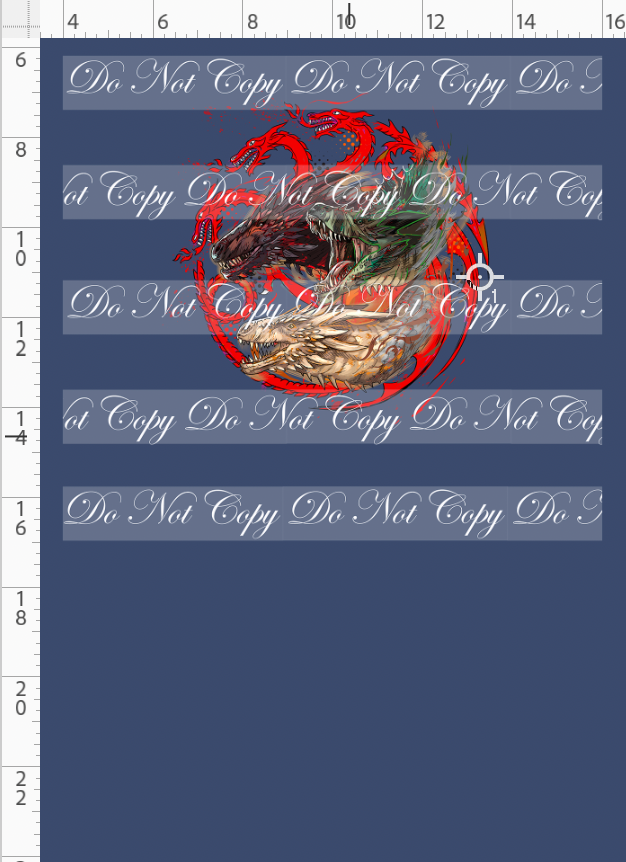 Fire and Blood-Panel-3 dragons-blue-child