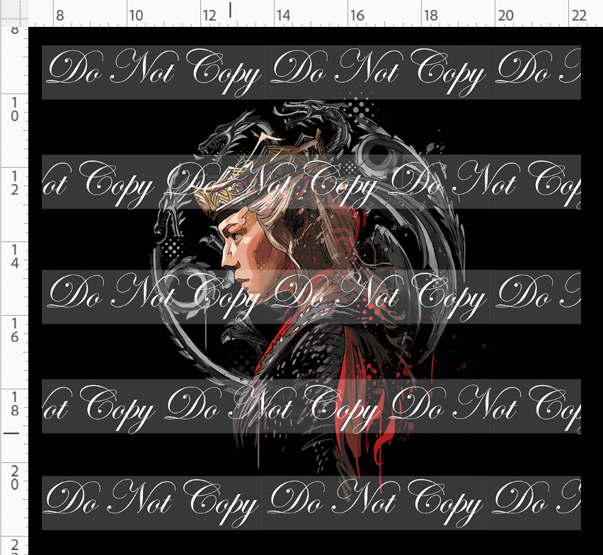 Fire and Blood-Panel-The Black Queen-black-adult