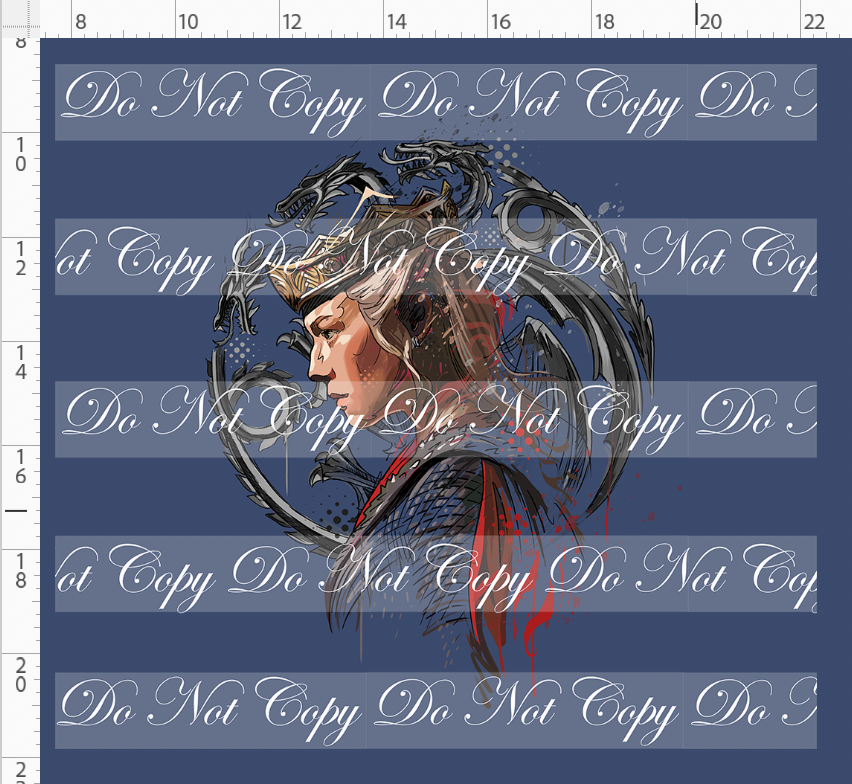 Fire and Blood-Panel-The Black Queen-blue-adult
