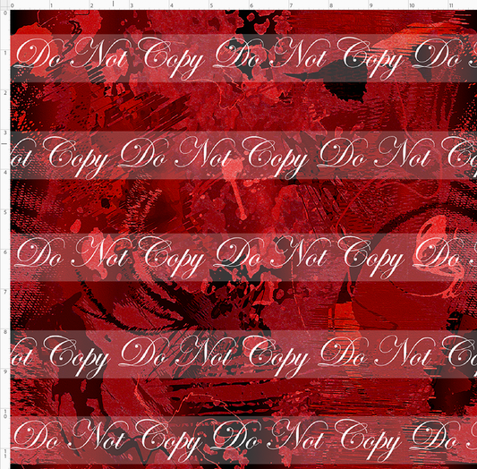 Fire and Blood-red and black brush strokes