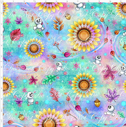 Forever Frozen - sunflower coordinate - REGULAR SCALE