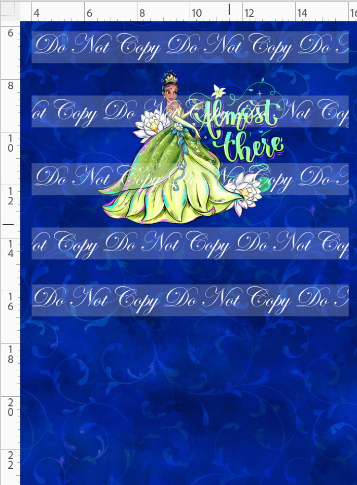 Frogs & Fireflies-Panel for main-blue-princess-child