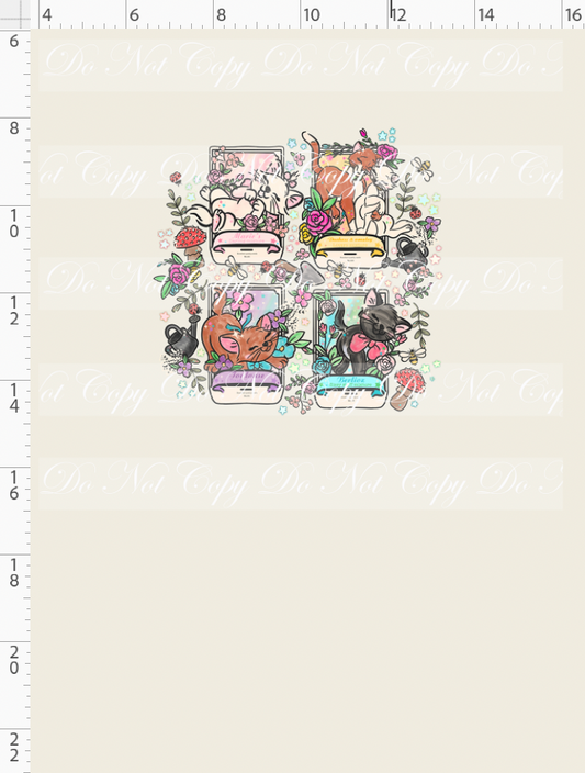 Garden Seed Packet-Cats-panel-off white-child