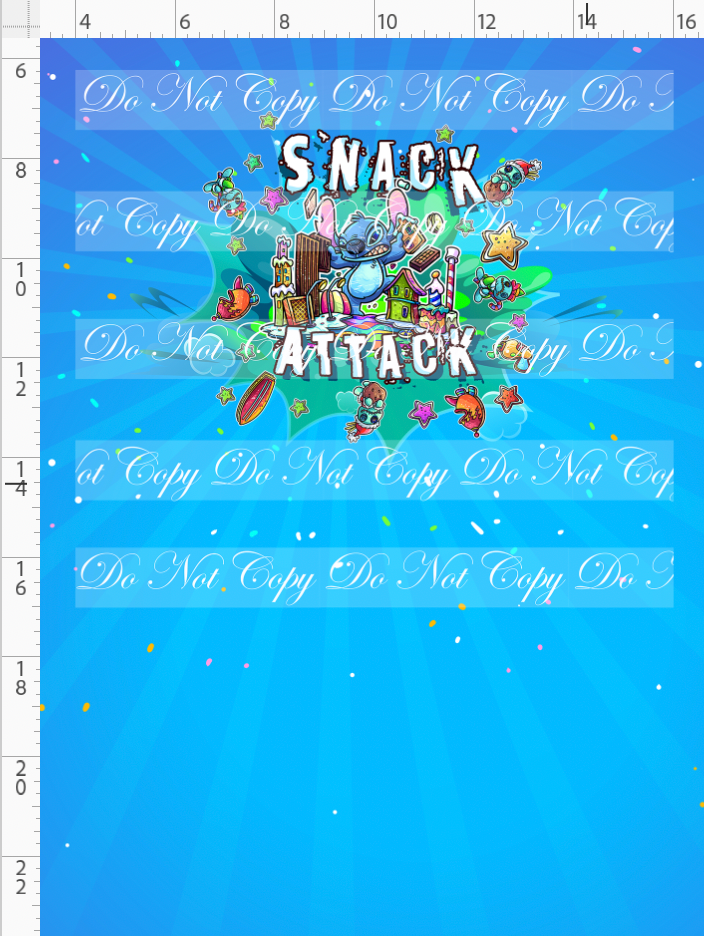 Gingerbread 626 - Panel - Attack - Blue - child