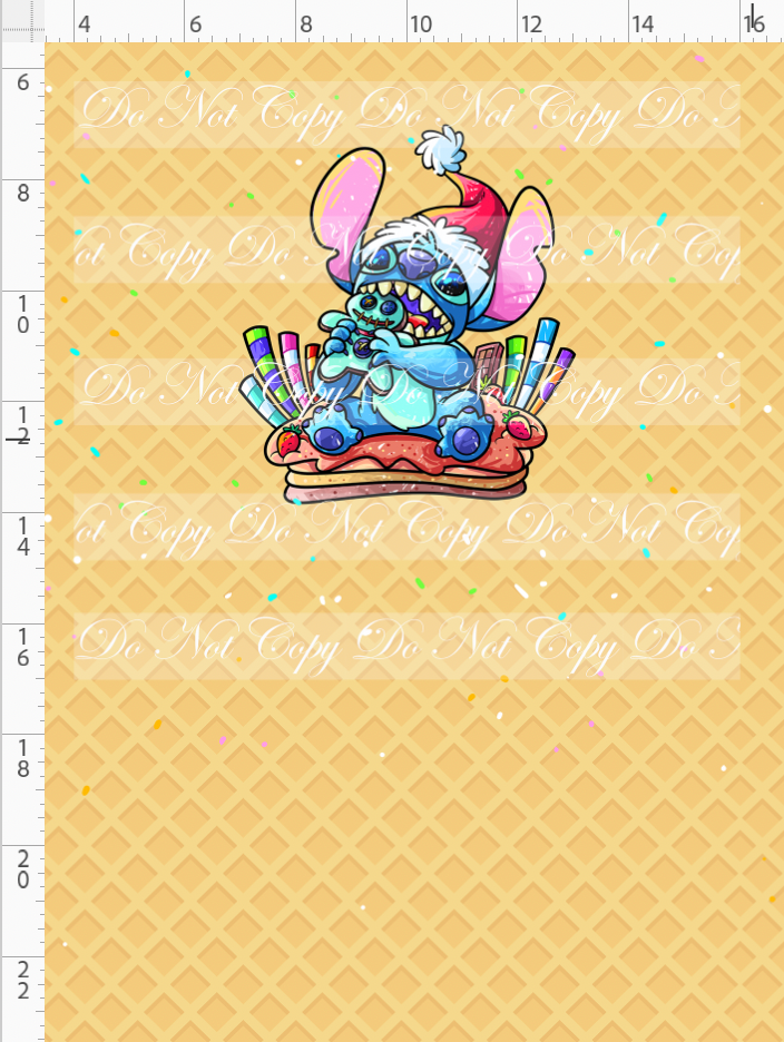 Gingerbread 626 - Panel - Eat - waffle - child