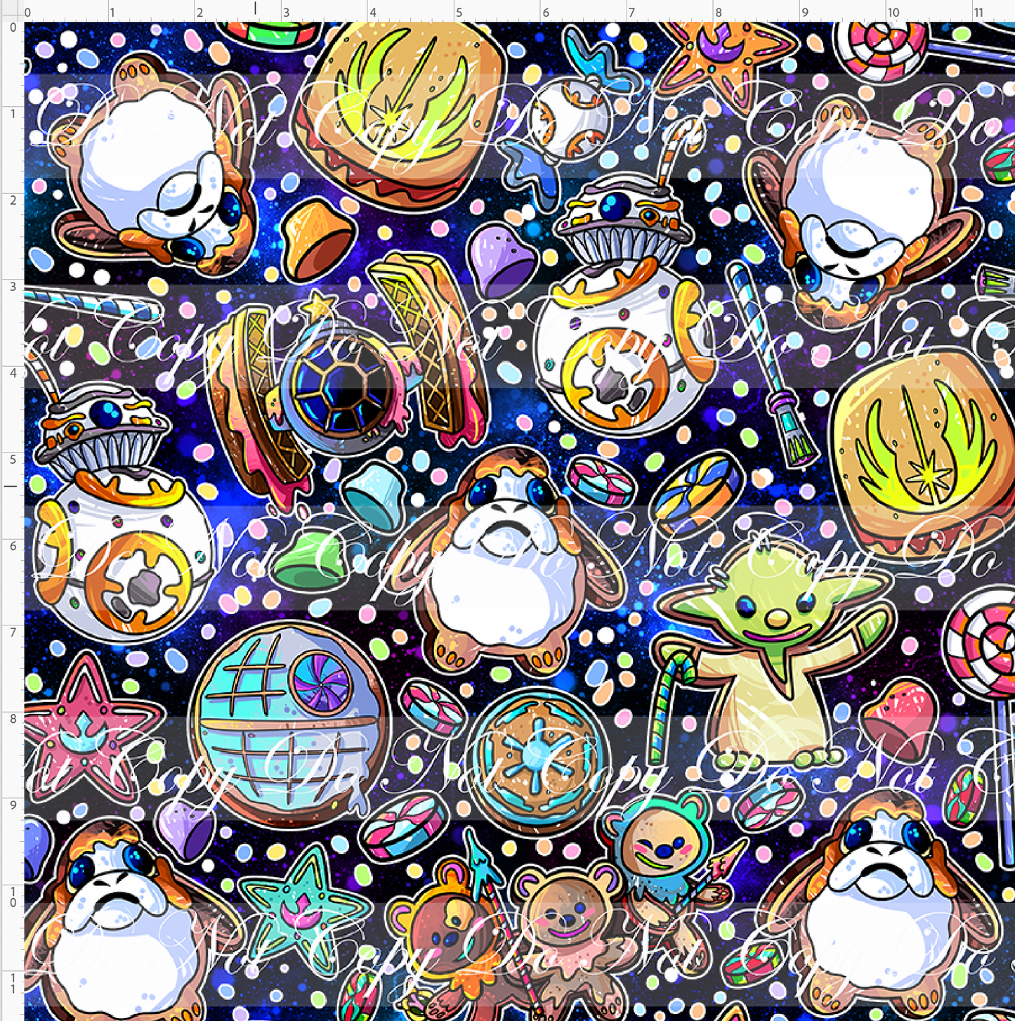 Gingerbread Galaxy  -cookie coord - dark side galaxy - regular scale