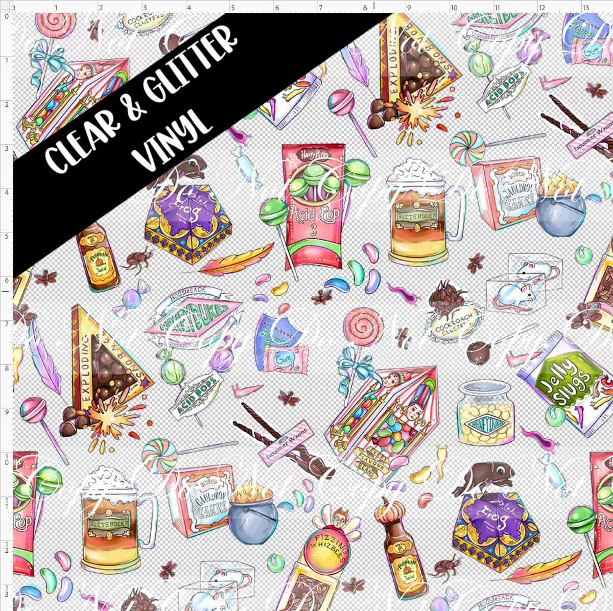 HP Magic-Snacks-Regular Scale-CLEAR & GLITTER VINYL