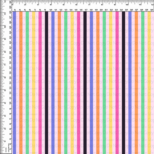 Halloween Cruise - .25 Inch Stripes - Pink