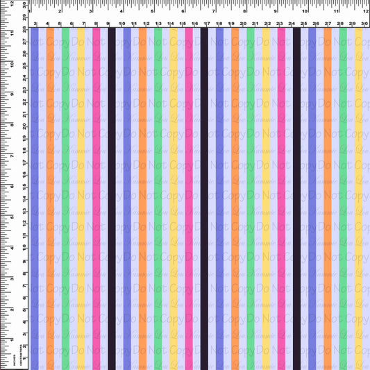 Halloween Cruise - .25 Inch Stripes - Purple