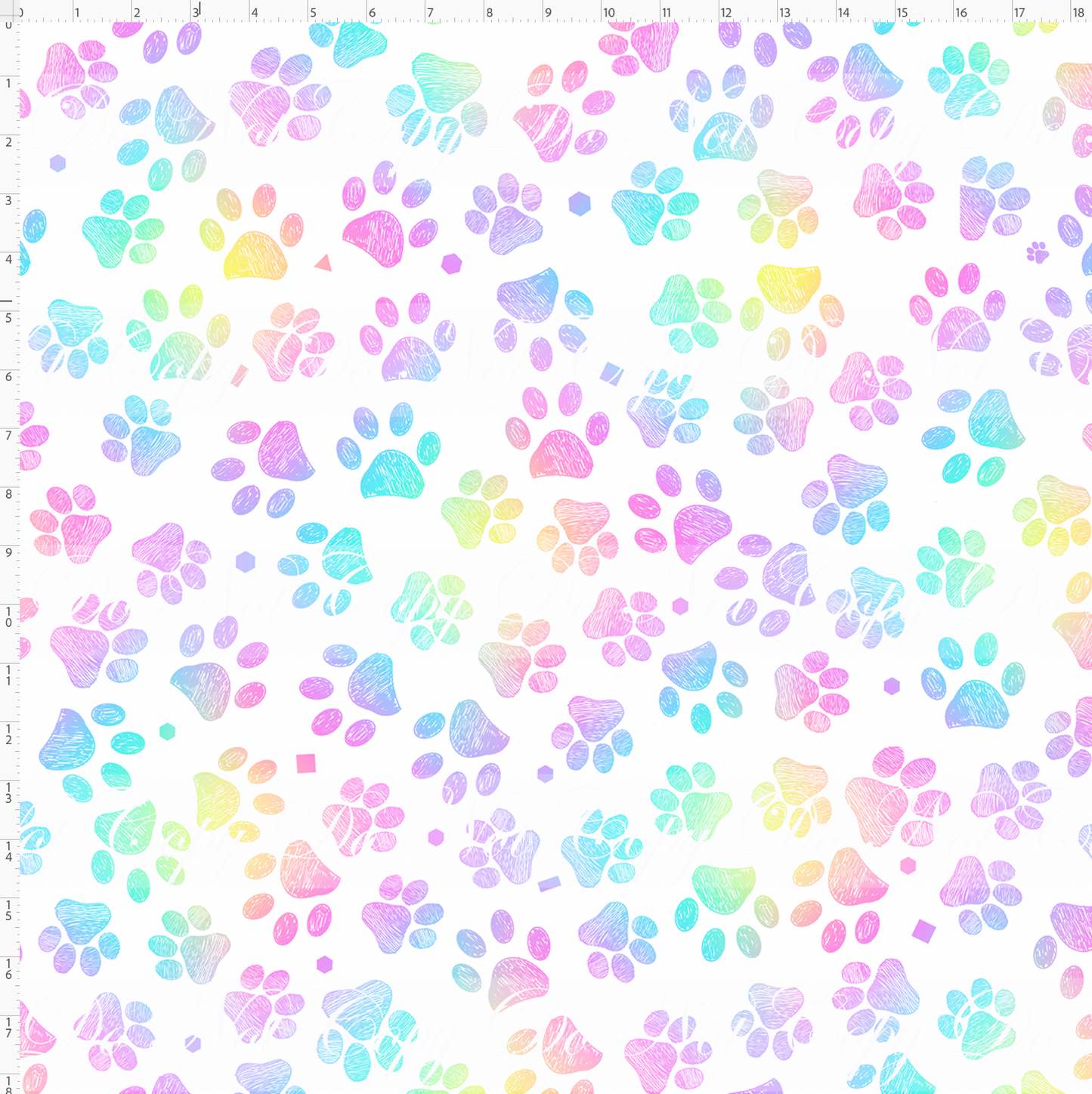 Halloween Heelers-paw prints