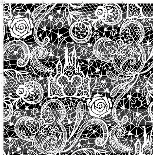 Happily Ever After Wedding-lace-white black-mini scale