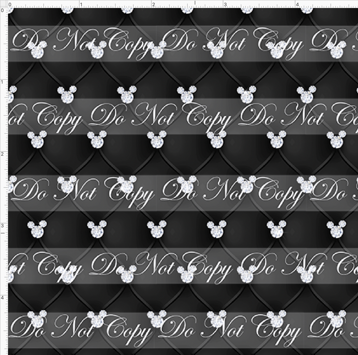 Happily Ever After Wedding-mouse head diamond-black-mini scale