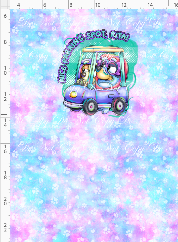 Heeler Hideaway - Panel - Rita - Blue Purple - child