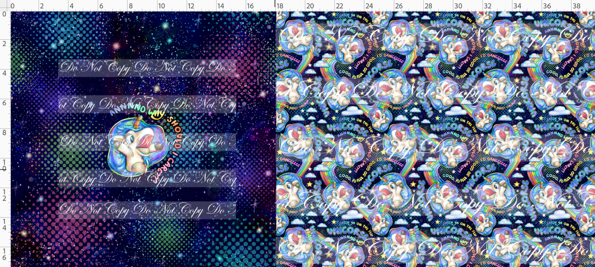 Heeler Hideaway - unicorse - navy - Bag Maker Roll - small scale 6x6 max image