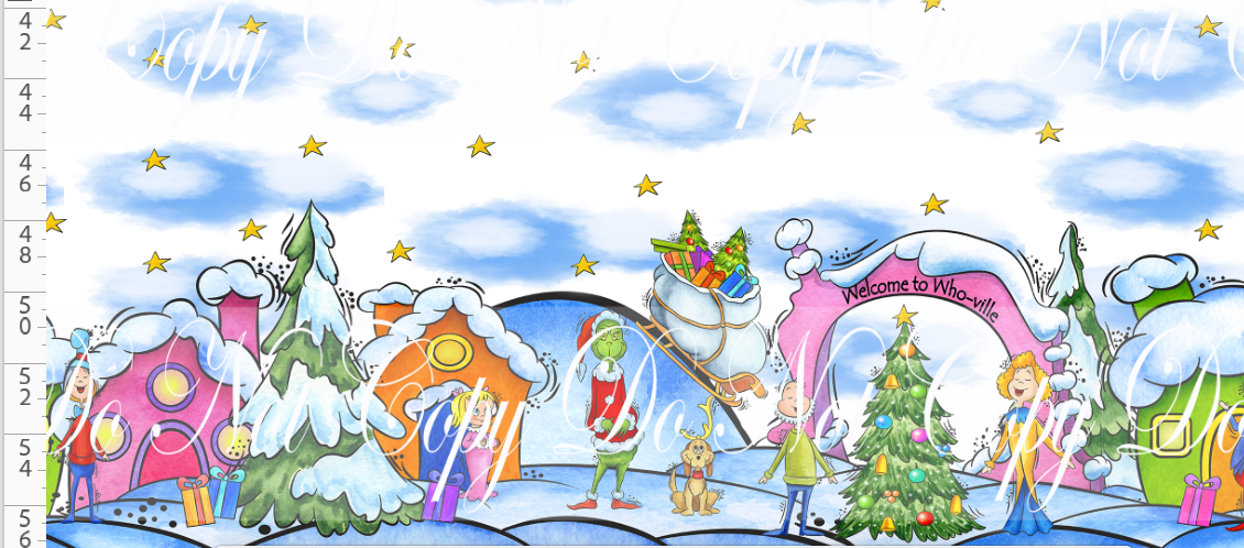 Holiday Humbug - Main - Double Border - White