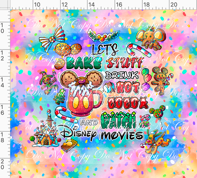 Hot Cocoa - Panel - Colorful - Bake - Adult