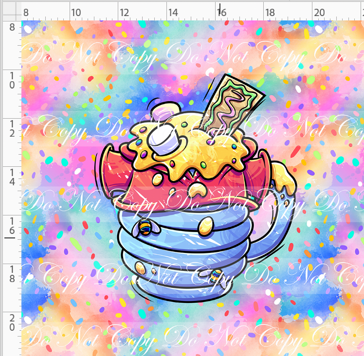 Hot Cocoa - Panel - Colorful - Bear cup - Adult