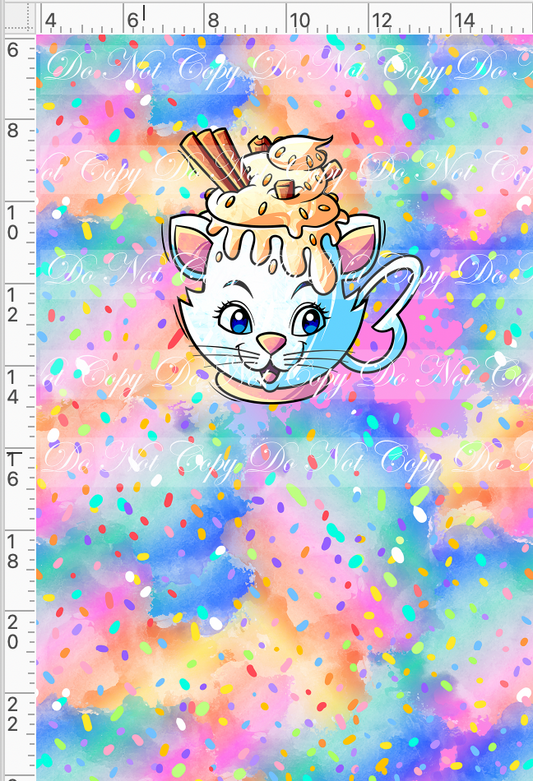 Hot Cocoa - Panel - Colorful - Cat cup - Child