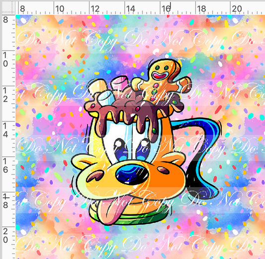 Hot Cocoa - Panel - Colorful - Dog cup - Adult