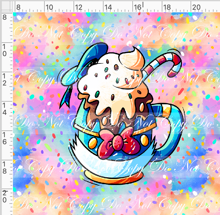 Hot Cocoa - Panel - Colorful - Don cup - Adult