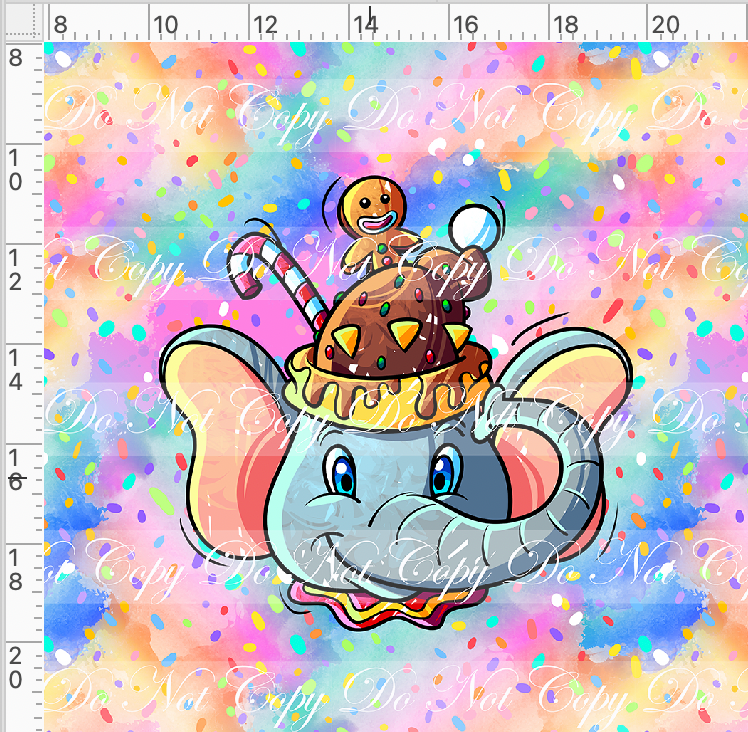 Hot Cocoa - Panel - Colorful - Elephant cup - Adult