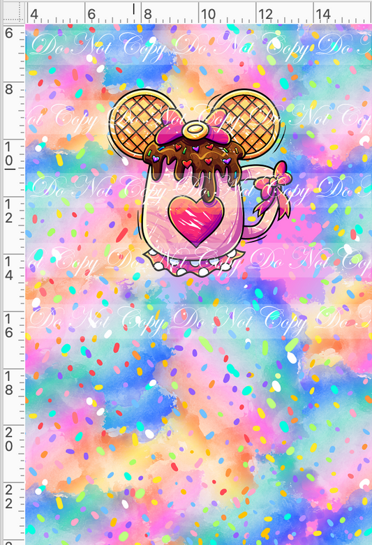 Hot Cocoa - Panel - Colorful - Girl Mouse cup - Child