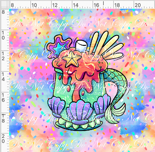 Hot Cocoa - Panel - Colorful - Mermaid cup - Adult