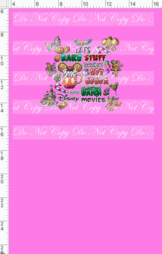 Hot Cocoa - Panel - Pink - Bake - Child