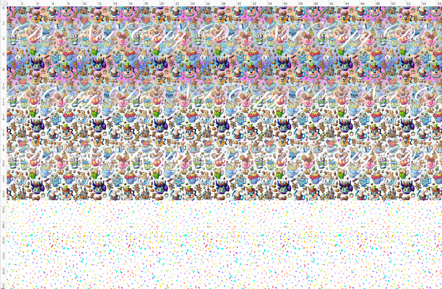 Hot Cocoa - small scale rapport - 3 fabrics