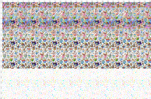 Hot Cocoa - small scale rapport - 3 fabrics