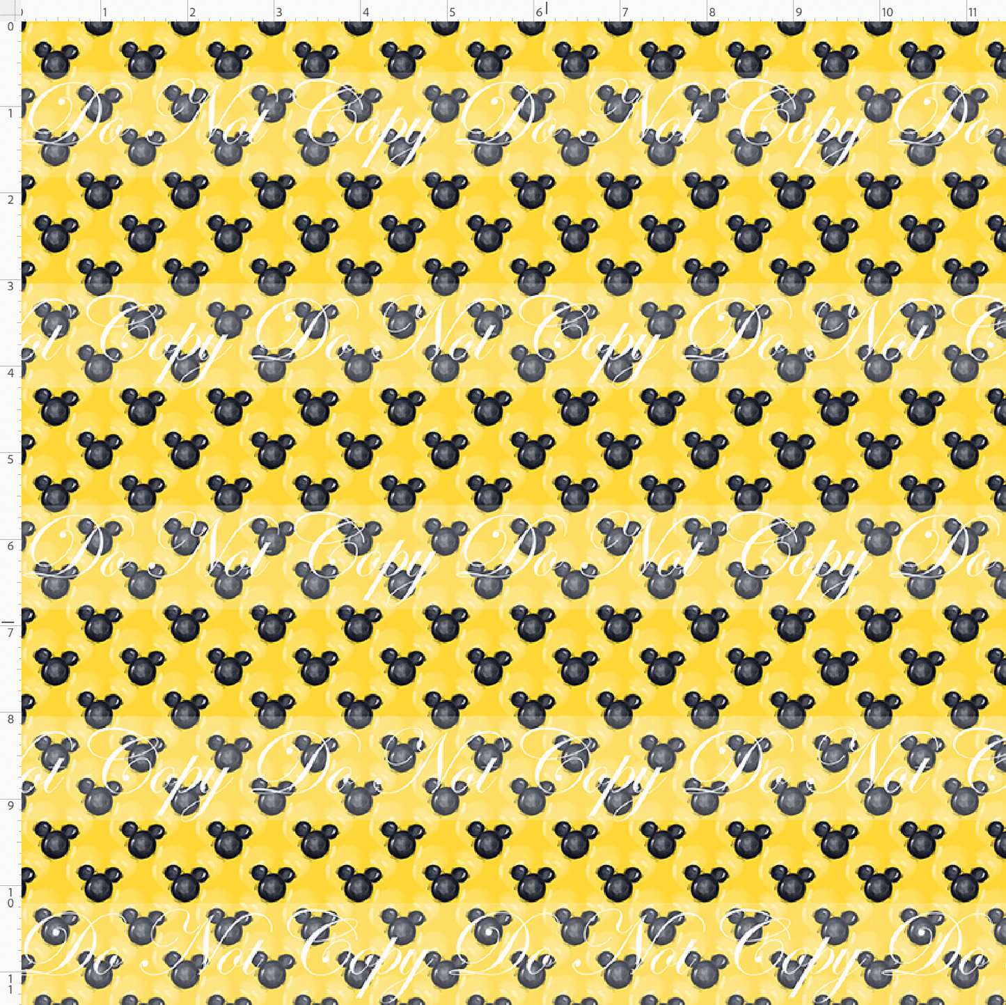 It started with a mouse-mouse heads-0.25 inch-yellow and black
