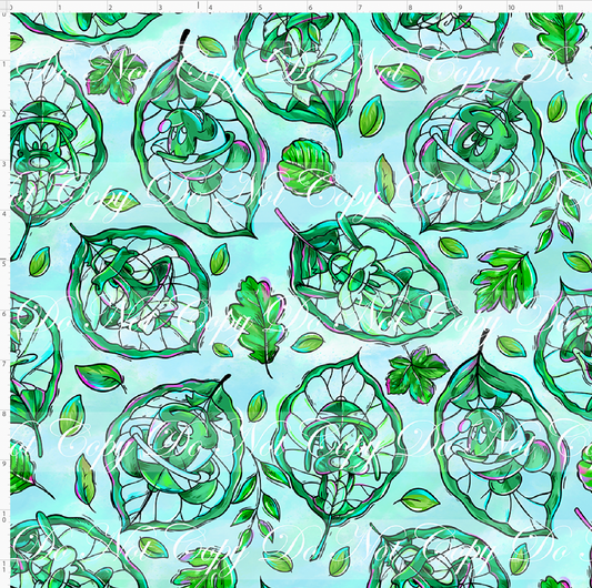 Jungle Journey - Character Leaves - Regular Scale - Light Blue