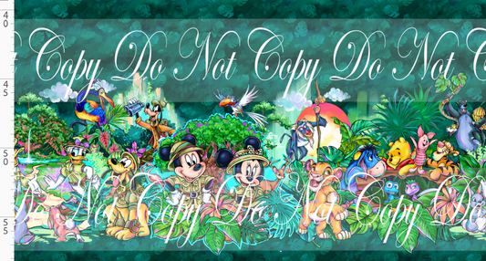 Jungle Journey - Double Border - Green