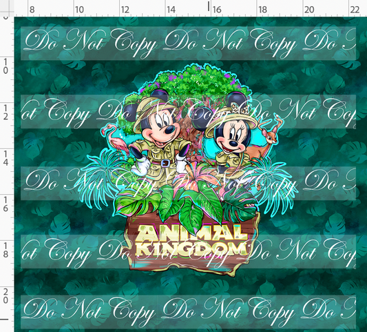 Jungle Journey - Panel - Duo - ADULT - Green Leaves