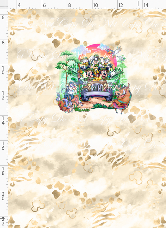 RETAIL LISTING: Jungle Journey - Panel - Jeep Ride - CHILD - Tan