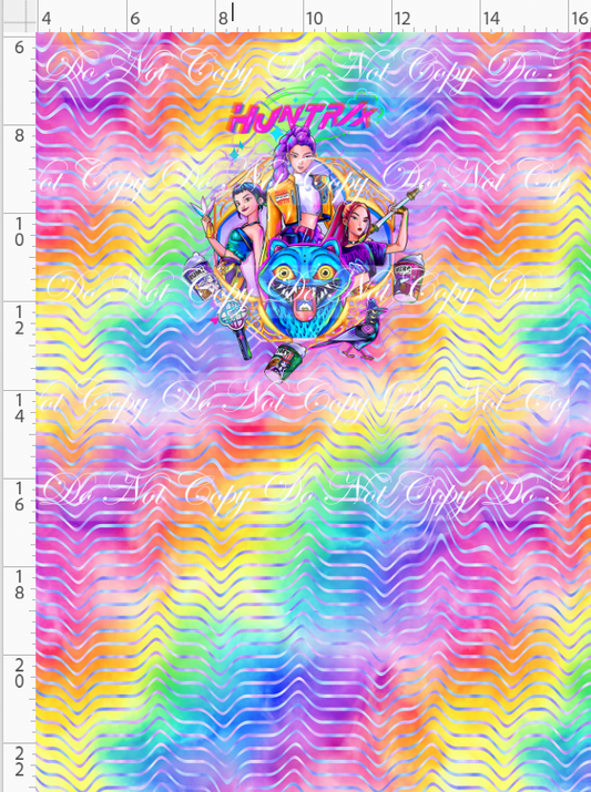 RETAIL LISTING: KPOP Huntrix - Panel - CHILD - 3 girls with elements - Rainbow