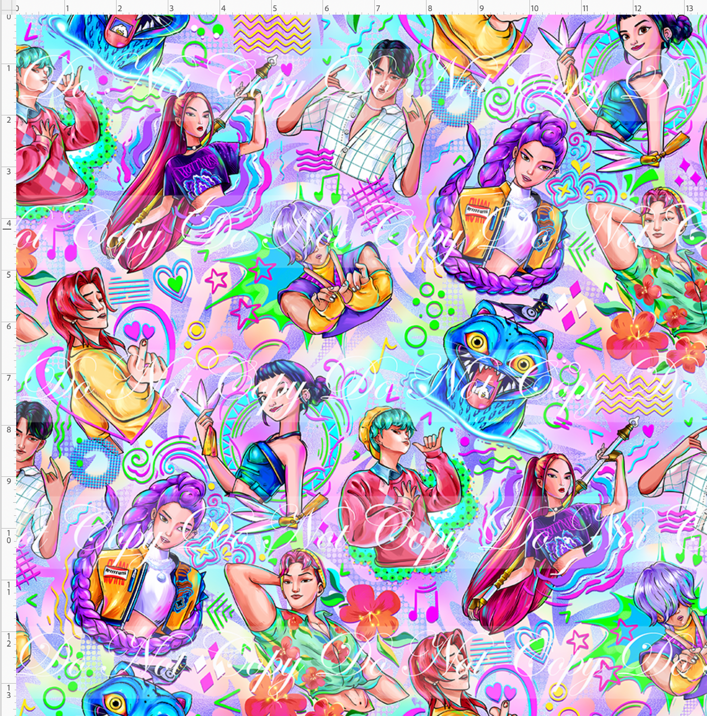 KPOP Huntrix - Singles - Multicolor - REGULAR SCALE