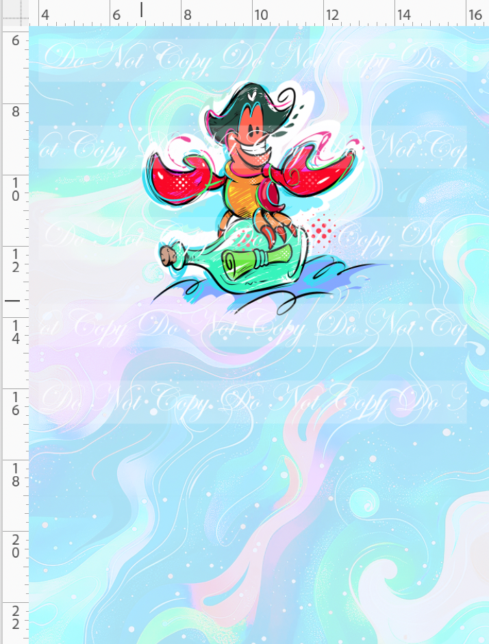 RETAIL LISTING: Kawaii Pirates - panel - Lobster - pastel - CHILD