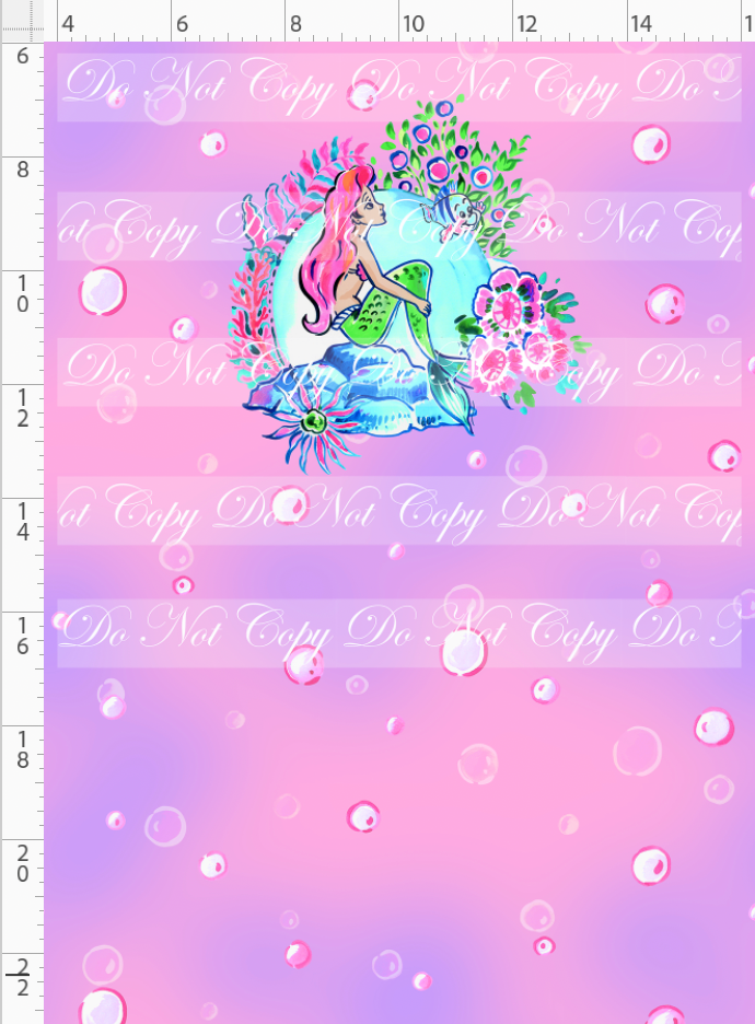 LP Inspired-Mermaid-panel-side profile with moon-pink-child