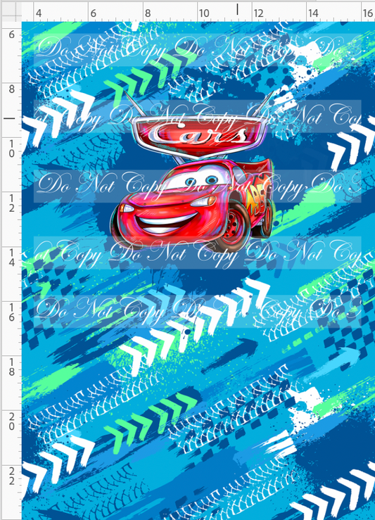 Lightening Cars - panel - kachow - blue - child